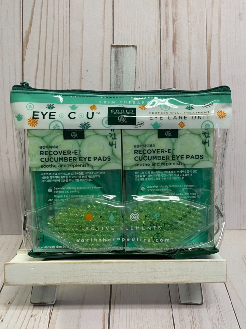 Share Earth Therapeutics Eye-C-U Cucumber Eye Care Unit Recover-E Pads Compress
